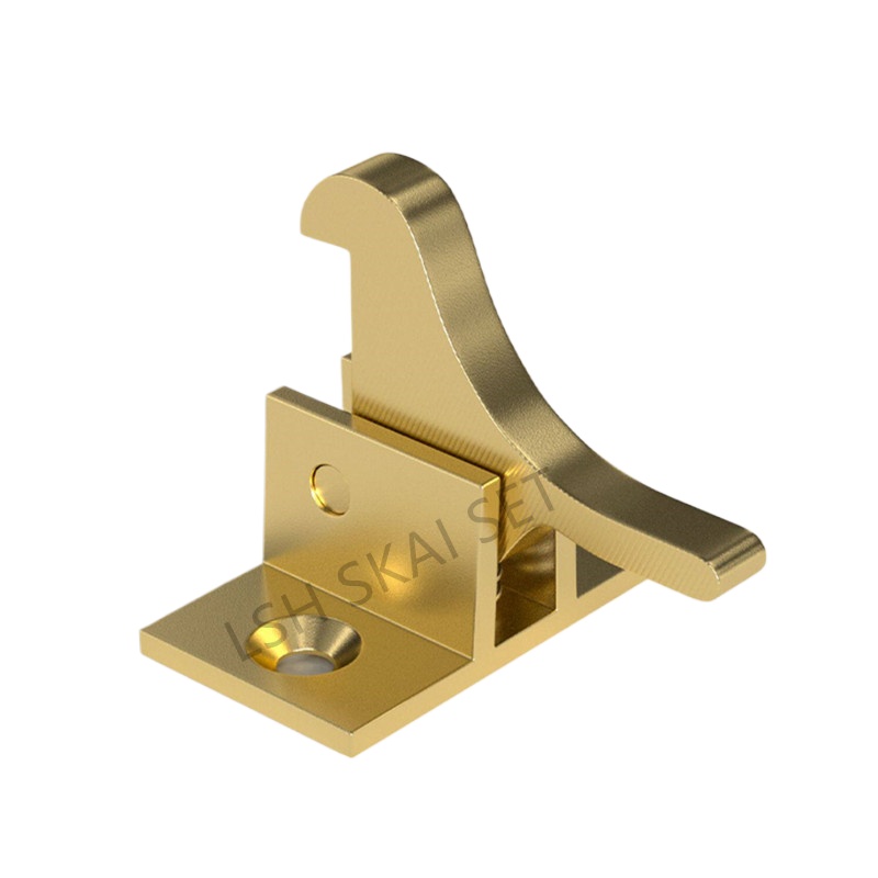 Furniture Hook Hardware - 2 ชิ้น ตัวล็อคทองเหลืองคุณภาพสูง ตัวล็อคประตูและหน้าต่างภายใน ตัวล็อคประตูระเบียง ตัวล็อคเพื่อความปลอดภัย