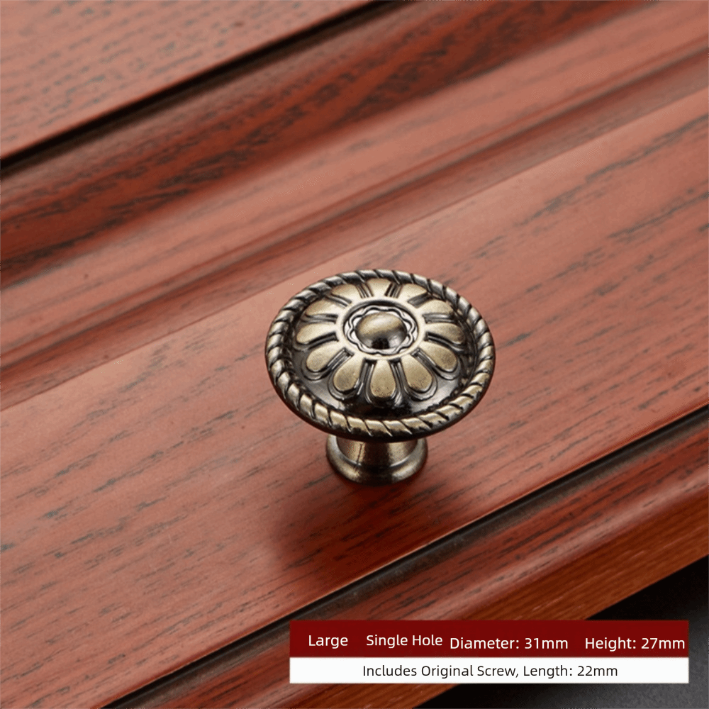 Furniture Hardware Screws - มือจับตู้เสื้อผ้าแบบมีสกรูสีบรอนซ์ ด้ามจับลิ้นชัก อุปกรณ์ฮาร์ดแวร์เฟอร์นิเจอร์ ลูกบิดประตู