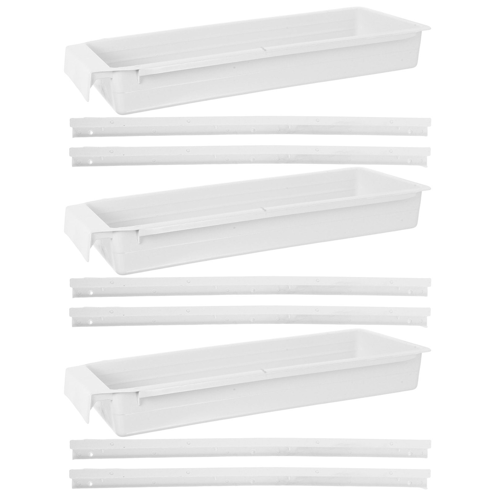 Drawer Slide Pair - ชุดโต๊ะจักรเย็บผ้าอุตสาหกรรม 3 ชุด พร้อมกล่องเก็บของ กล่องพลาสติกสำหรับจัดระเบียบลิ้นชักจักรเย็บผ้า รางลิ้นชักจักรเย็บผ้า