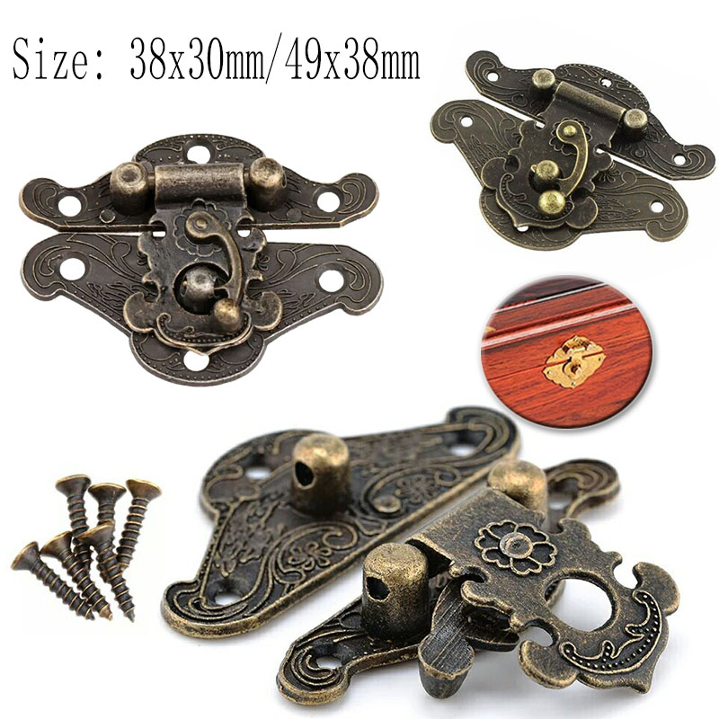 Furniture Hardware Screws - 5/10 ชิ้น อุปกรณ์โลหะวินเทจสำหรับเฟอร์นิเจอร์ กล่องไม้ กระเป๋าหนัง อุปกรณ์ตกแต่ง