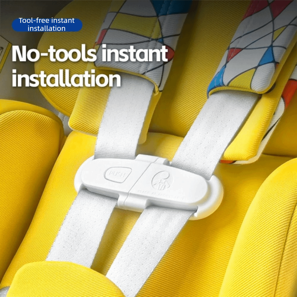 Universal Furniture Hardware - คลิปล็อคสายรัดหน้าอกสำหรับเบาะนั่งเด็ก แบบปรับได้ ใช้แทนสายรัดหน้าอกเดิมได้ ป้องกันการหลุดออกจากรถเข็นเด็ก