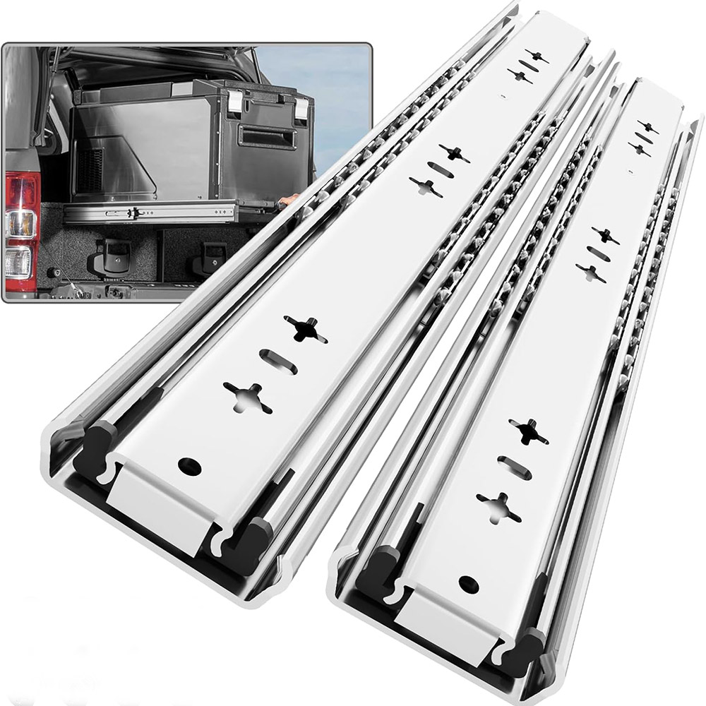 Drawer Slide Pair - รางลิ้นชักแบบหนัก 1 คู่ ไม่มีตัวล็อค กว้าง 53