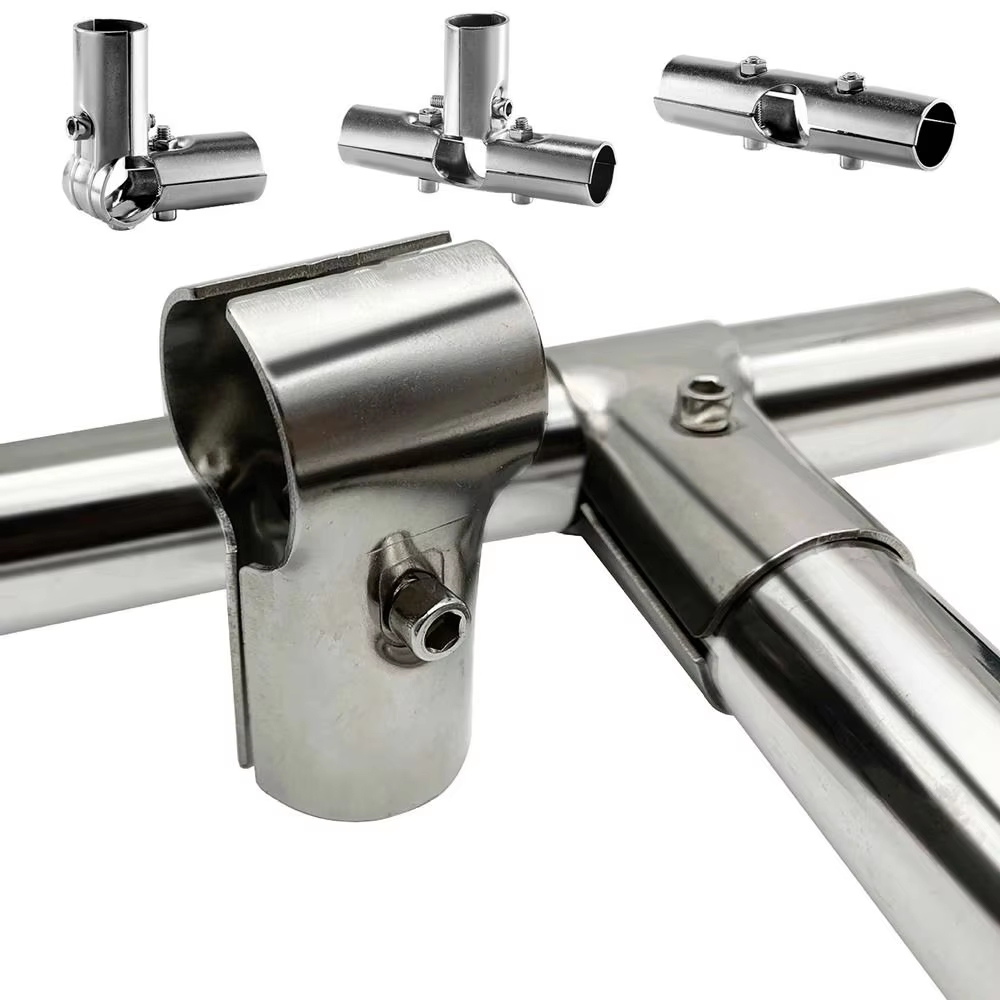 ข้อต่อท่อกลมสแตนเลส 2 ชิ้น ตัว - Furniture Hardware Display บทวิจารณ์และราคา