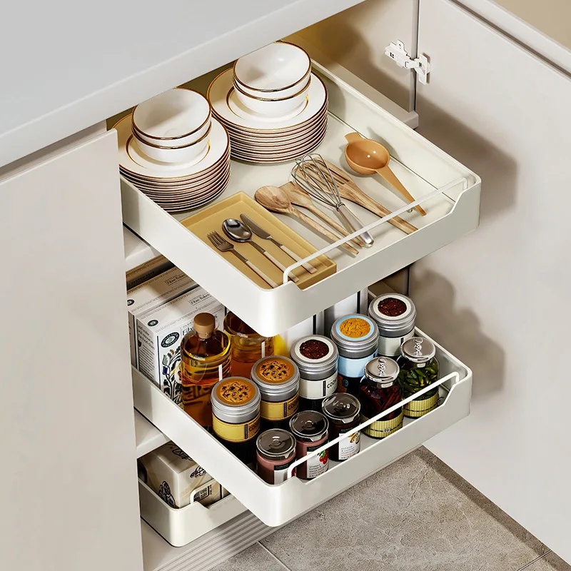 ถาดใส่เครื่องเทศโลหะแบบดึงออกไ - Drawer Slide Pair บทวิจารณ์และราคา