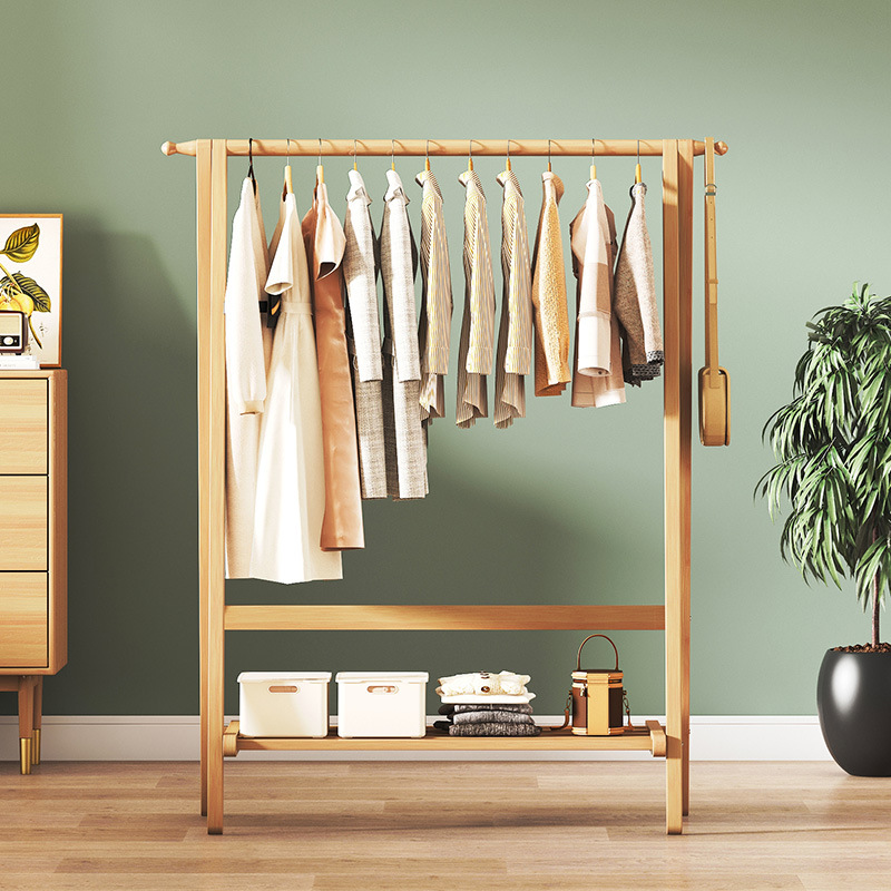 ไม้แขวนเสื้อไม้ไผ่แบบสองชั้น,  - Furniture Hook Hardware บทวิจารณ์และราคา