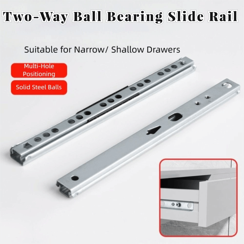 รางลิ้นชักแบบเลื่อนเรียบ 2 ชิ้ - Drawer Slide Pair บทวิจารณ์และราคา