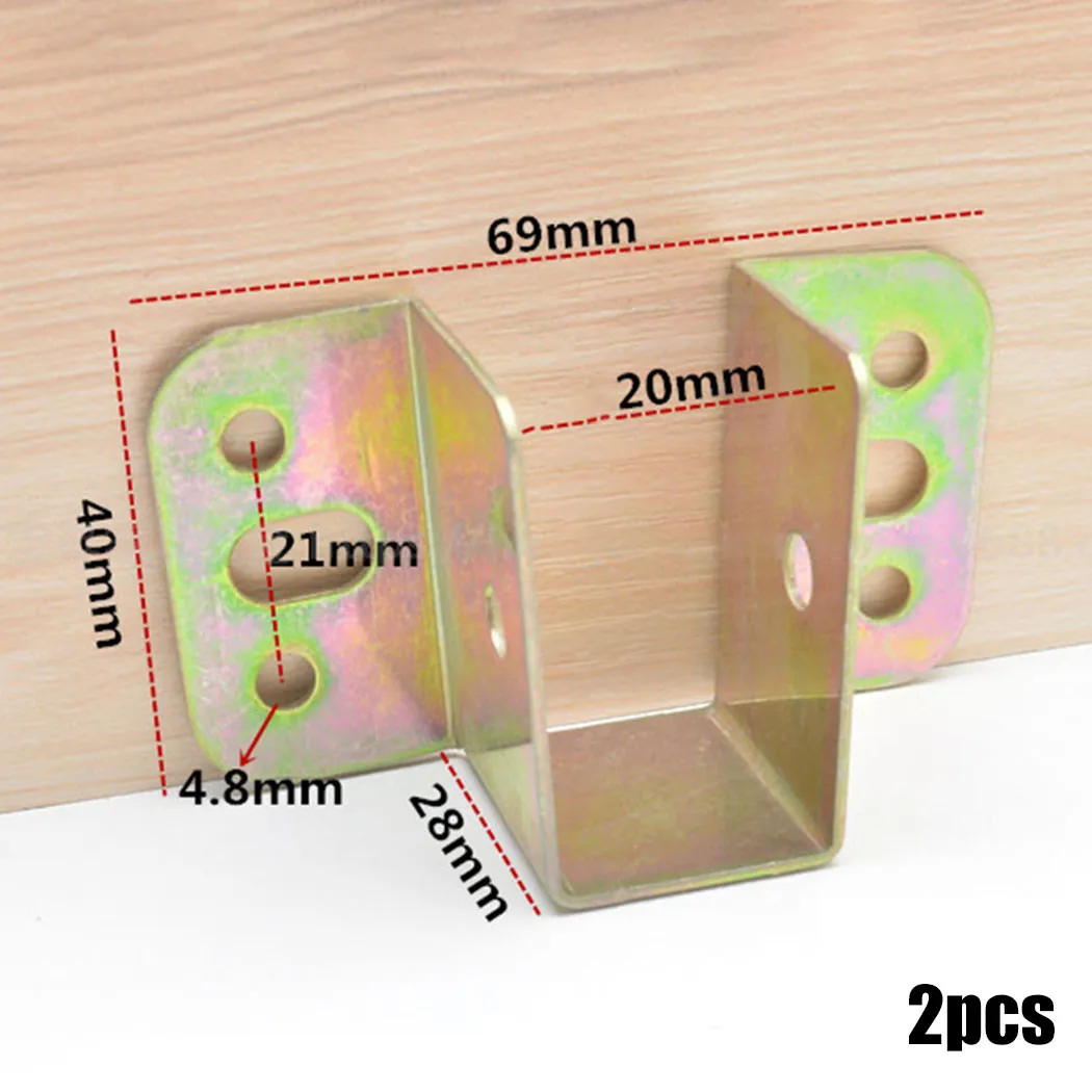 2pcs U รูปโลหะวงเล็บเตียงเตียง - Furniture Hook Hardware บทวิจารณ์และราคา