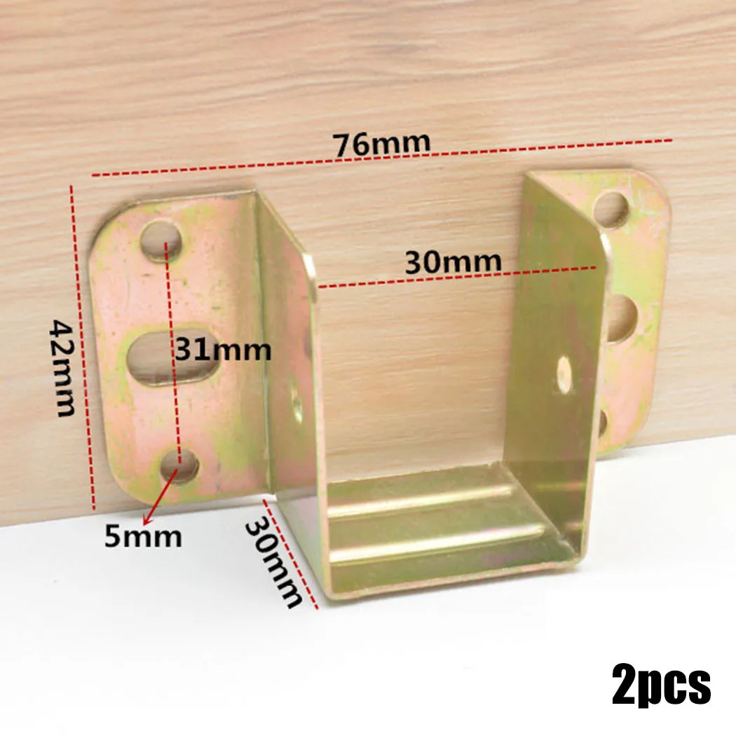 2pcs U รูปโลหะวงเล็บเตียงเตียง - Furniture Hook Hardware บทวิจารณ์และราคา