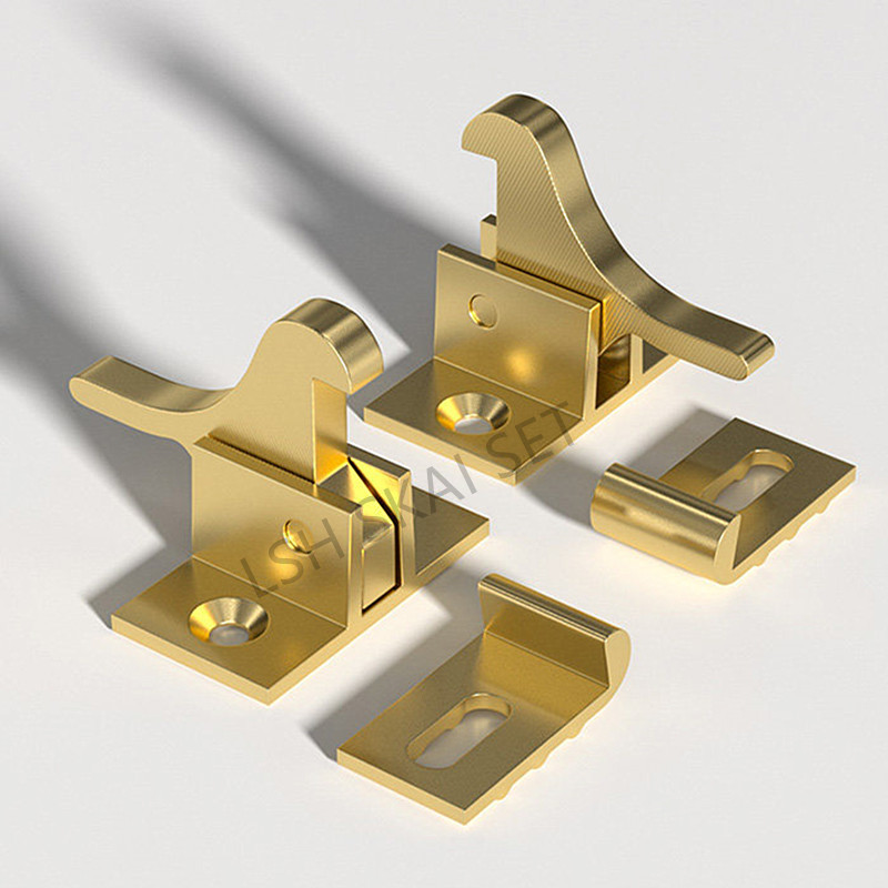 2 ชิ้น ตัวล็อคทองเหลืองคุณภาพส - Furniture Hook Hardware บทวิจารณ์และราคา
