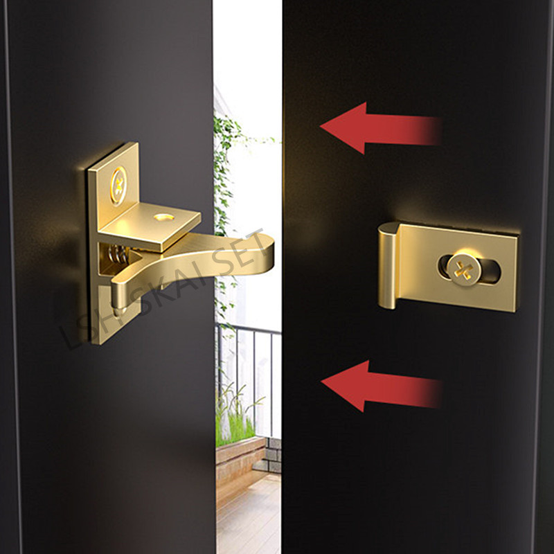 2 ชิ้น ตัวล็อคทองเหลืองคุณภาพส - Furniture Hook Hardware บทวิจารณ์และราคา