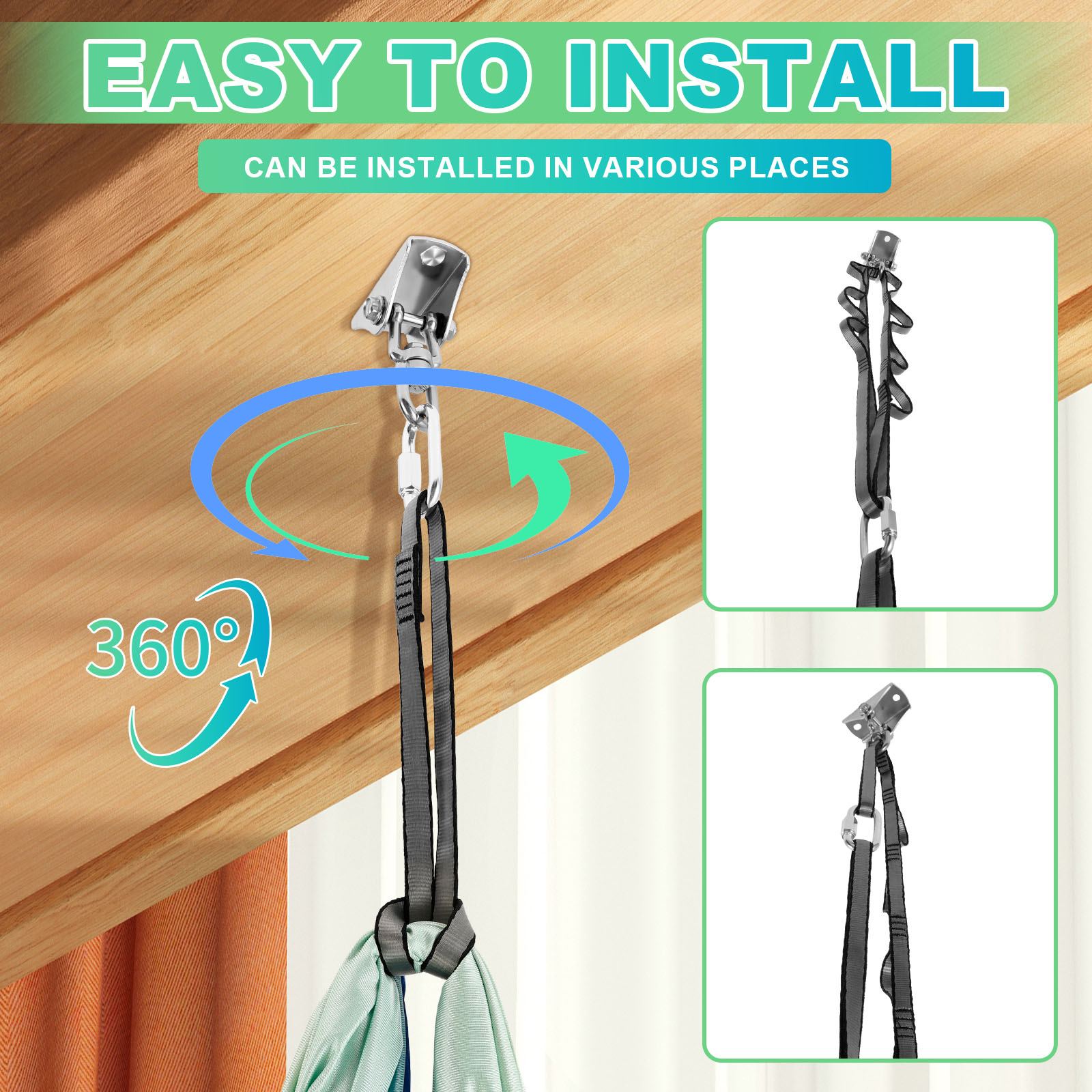 ชิงช้าประสาทสัมผัสสําหรับเด็ก  - Furniture Hook Hardware บทวิจารณ์และราคา