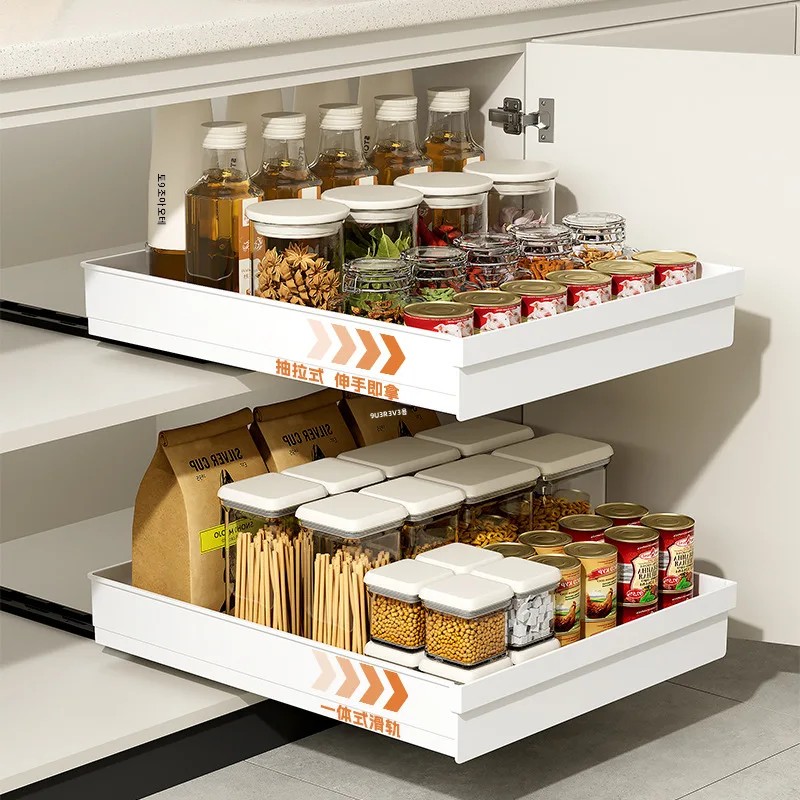 ชั้นวางของในครัว 1-2 ชิ้น พร้อ - Drawer Slide Pair บทวิจารณ์และราคา
