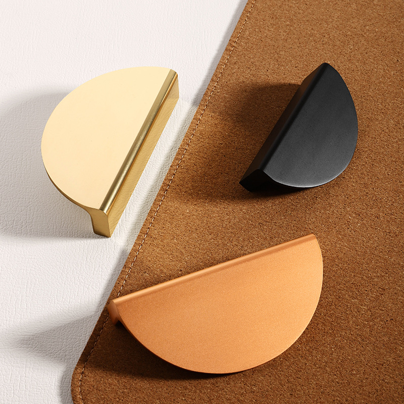 มือจับตู้ครึ่งวงกลมสีดำทองแบบเ - Furniture Hardware Wholesale บทวิจารณ์และราคา