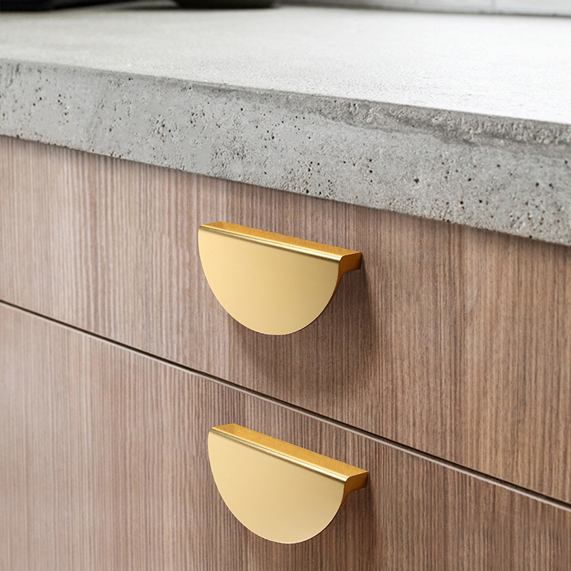 มือจับตู้ครึ่งวงกลมสีดำทองแบบเ - Furniture Hardware Wholesale บทวิจารณ์และราคา