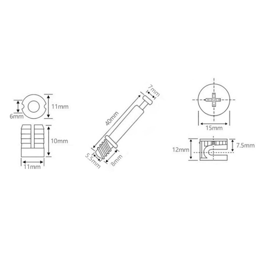 ชุดอุปกรณ์เชื่อมต่อเฟอร์นิเจอร - Furniture Hardware Screws บทวิจารณ์และราคา