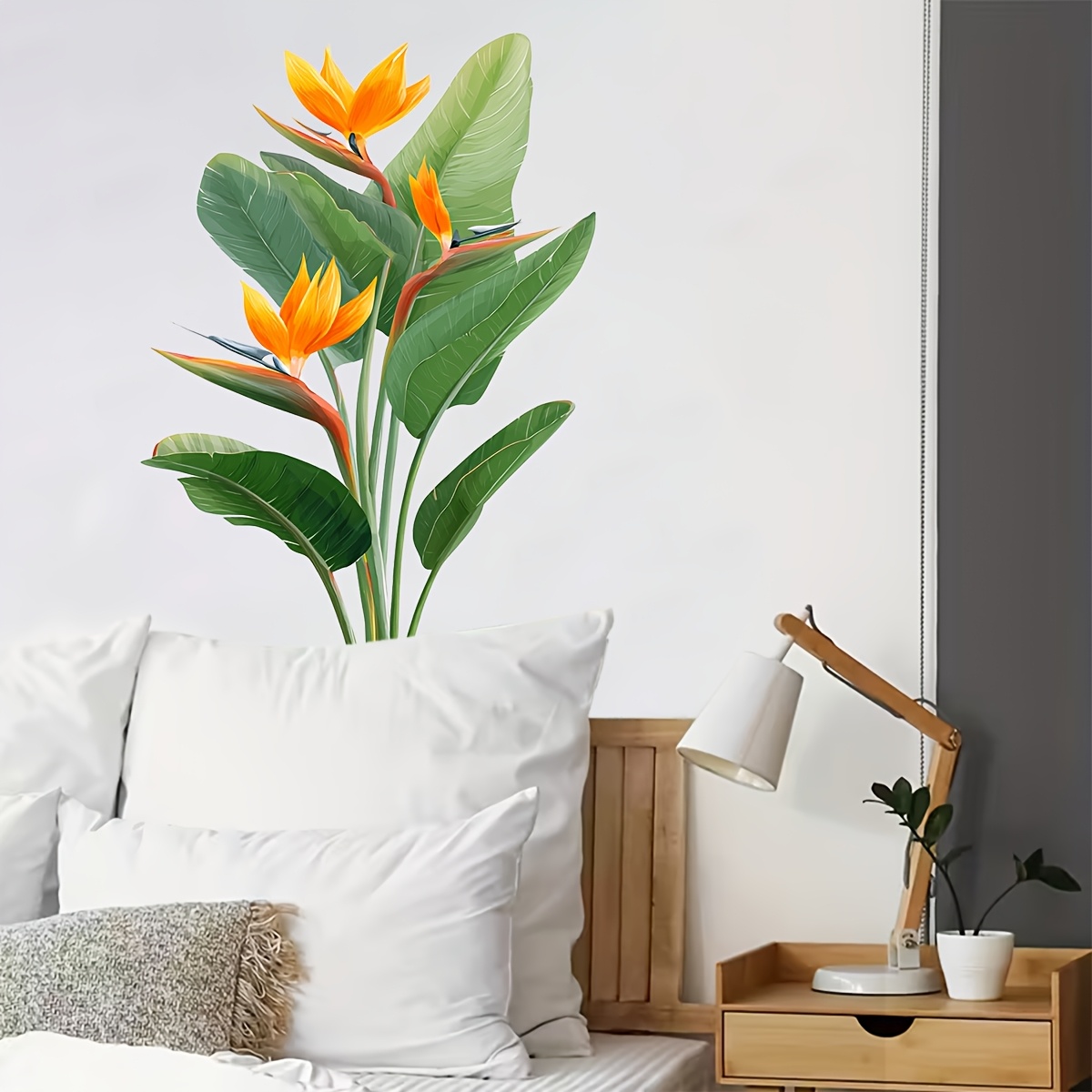 สติกเกอร์ติดผนังใบไม้ป่า 1 ชิ้ - Furniture Paradise & Hardware Ghaziabad Photos บทวิจารณ์และราคา