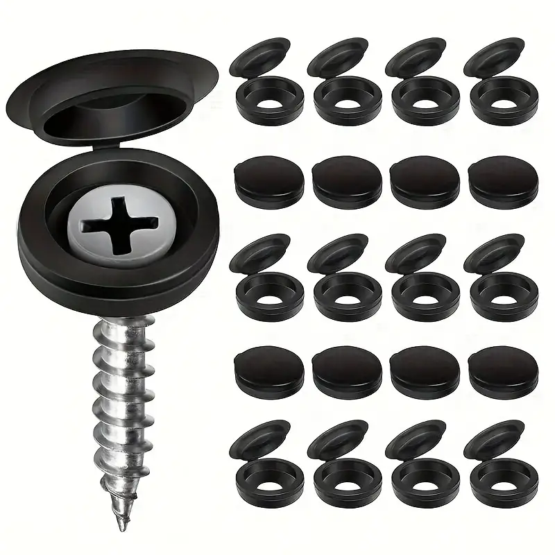 1000pcs บานพับพลาสติกสกรูฝาครอ - Furniture Hardware Screws บทวิจารณ์และราคา