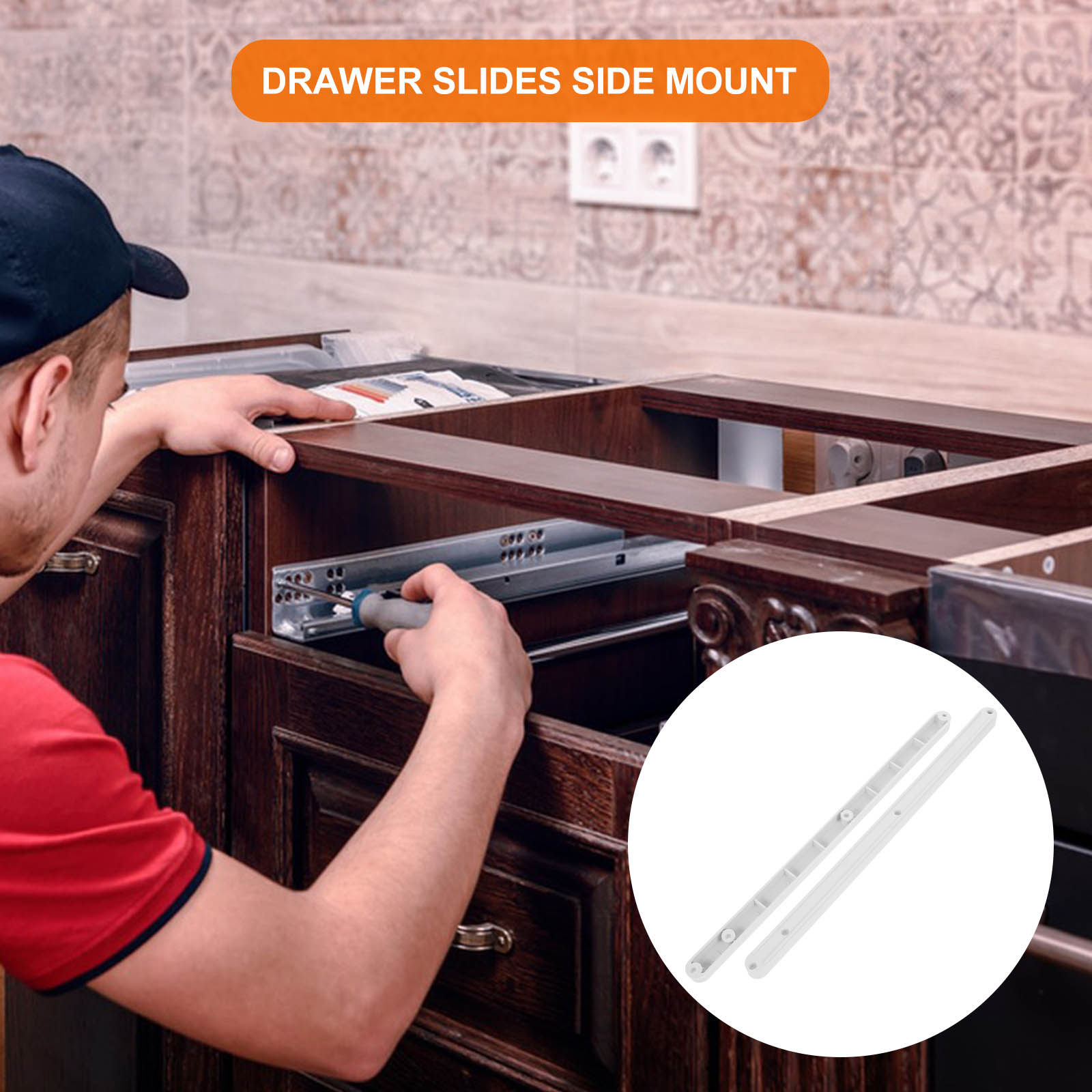 รางลิ้นชักพลาสติก 2 ชิ้น แบบเร - Drawer Slide Pair บทวิจารณ์และราคา