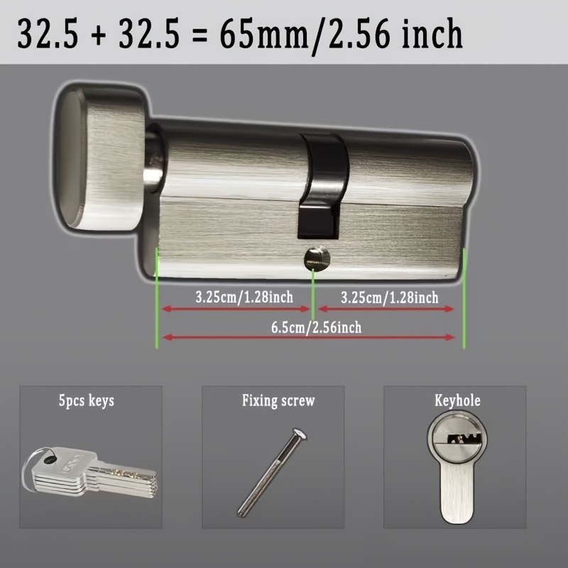 1 ชิ้น ลูกบิดกุญแจทองแดงมาตรฐา - Universal Furniture Hardware บทวิจารณ์และราคา